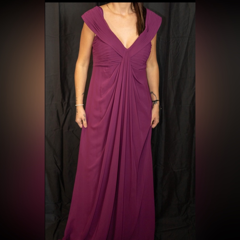 Burgundy long dress